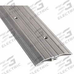 NATIONAL GUARD Door Threshold: Saddle, Aluminum, 4 ft Lg (MPN 8424-48). Key specifications — Brand: NATIONAL GUARD; Transition Type: Fluted.