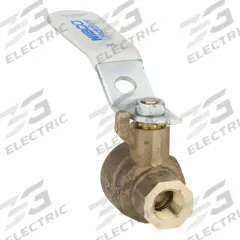 NIBCO Manual Two-Way Ball Valve: 1/4 in Size, Bronze, Straight, FNPT x FNPT, Full Port Ball Port (MPN NL99014). Key specifications — Brand: NIBCO; Handle: Lever.
