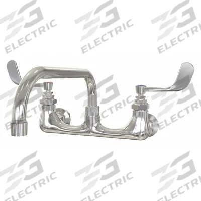 SANI-LAV Low Arc Service Sink Faucet: Wall, Centerset, Cast Brass, Chrome - Widespread Utility Faucets