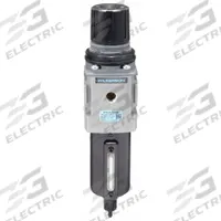 WILKERSON Filter-Regulator: B18 Series, 1/2 in NPT, 164 cfm, 5 micron, 0 psi to 125 psi, Aluminum (MPN B18-04-FL00B). Key specifications — attr109419: WILKERSON; attr109429: Aluminum; attr109463: No; attr109467: Nitrile; attr109468: B18.