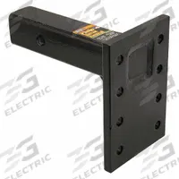 BUYERS PRODUCTS Pintle Hook Mounting Plate: 14,000 lb Gross Vehicle Wt Capacity, 2 in x 2 in (MPN PM87). Key specifications — Size: 2 in x 9 in; Includes: 7-3/8 in Plate; Material: Steel; Shank Diameter: 2 in x 2 in; Brand: BUYERS PRODUCTS.