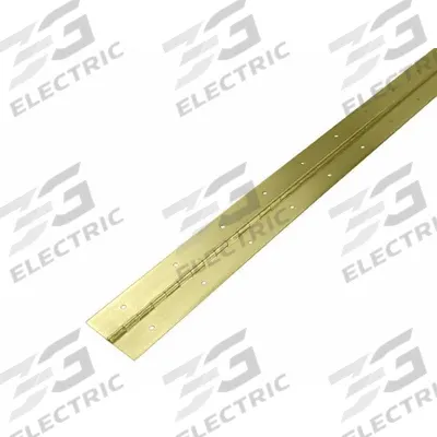MONROE PMP Piano Hinge: Steel, 72 in Leaf Ht, 2 in Leaf Wd - Full Surface-Mount Piano Hinges