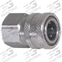 MI-T-M Quick-Connect Coupler: 1/4 in (F)NPT, 1/4 in (F) Quick Connect (MPN 17-0036)