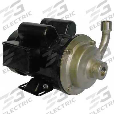 Dayton Centrifugal Pump: 316 Stainless Steel, 1/2 hp Horsepower (Max), Single Phase - Stainless Steel Housing Chemical-Resistant Centrifugal Pumps