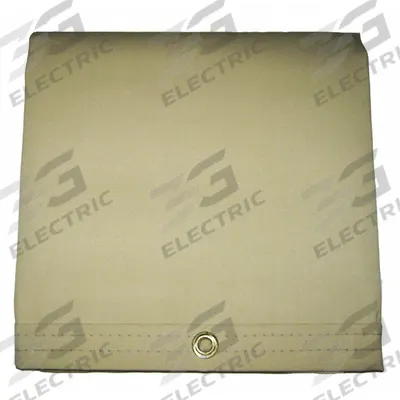 MAURITZON Tarp: 4 ft Lg, 3.75 ft Wd, Heavy Duty, 20 mil, Vinyl, Tan, 14.5 oz/sq yd - Vinyl Tarps