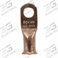 WESTWARD Lug: Crimpable Side Terminal, Crimp/Solder, Copper, 4 ga, 5/16 in Stud Size, Straight (MPN 23YZ18). Key specifications — Shape: Straight; Raised Pads: No; Lug Type: Crimpable Side Terminal; Contact Material: Copper; Gauge: 4 ga; Stud Size: 5/16 in; Brand: WESTWARD.