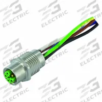MURRELEKTRONIK Cordset: M12 Female – Front Mounting Receptacle, L, 4 Pins, 0.5 m Wire Lead Lg (MPN 7000-P4192-9440050). Key specifications — Cable Jacket Material: PUR; IP Rating: IP66K; Brand: MURRELEKTRONIK; Wire Size: 1.5 sq mm; Coding: L.