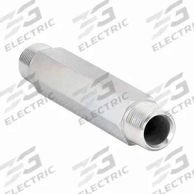 PARKER Metal Pipe Straight: Straight, Steel, 3/8 in x 3/8 in - Hydraulic Threaded Extreme-Pressure Pipe Fittings