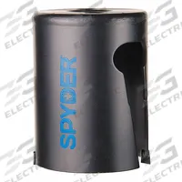 SPYDER Hole Saw: 1 in Saw Dia., 1 Teeth per Inch, 2 in Max. Cutting Dp, 3/8"-20 Thread Size (MPN 600007CF). Key specifications — attr1098070: 1; attr1098087: SPYDER; attr1098073: 3/8"-20.