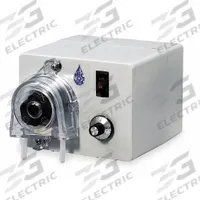 MEC-O-MATIC Peristaltic Chemical Metering Pump: 115V AC, 1/60 hp HP, 13 gpd Max. Flow Rate (MPN UD10-XA-LSAUG19). Key specifications — Tubing Material: Synthetic Rubber; Brand: MEC-O-MATIC; Reproducibility: ±2.0%.