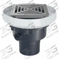 ZURN Floor Drain: 5 in Overall Dia, 5 in Grate Size, 2 in Nominal Pipe Size, Solvent Weld, PVC (MPN EZ-PV2-ST-SS). Key specifications — Color: Silver; Connection Type: Solvent Weld; Brand: ZURN; Includes: Stainless Mesh Screen.