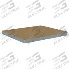 TENNSCO Shelf: 48 in x 42 in, 2,250 lb Load Capacity, Particleboard, Gray, Shelf (MPN ZLES-4842D). Key specifications — Decking Material: Particleboard; Includes: (4) Beams; Decking Finish: Unfinished; Shelf Configuration: Single Straight; Color: Gray; Frame Material: Steel; Brand: TENNSCO; Frame Finish: Zinc Plated.