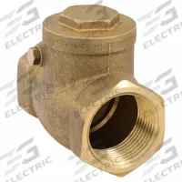 APPROVED VENDOR Swing Check Valve: Swing, Inline Valve Body, 1 in Pipe Size, FNPT x FNPT, Brass, Std (MPN 10F324). Key specifications — Brand: APPROVED VENDOR.