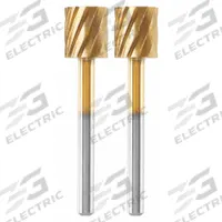 DREMEL Carving Bit: Titanium Nitride, Cylinder, 5/16 in Head Wd, 1/2 in Head Lg, 1/8 in Shank Dia (MPN 115HP). Key specifications — attr1097418: Cylinder; attr1097420: Titanium Nitride; attr1097427: DREMEL.