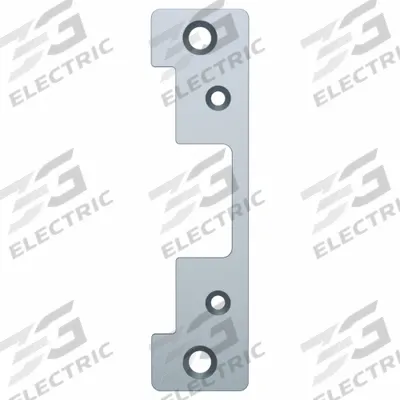 HES Faceplate Kit: 1 1/4 in Wd, 4 7/8 in Ht - Electric Strike Faceplates