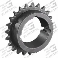 TRITAN Bushed Roller Chain Sprocket: For 40 Chain, 23 Teeth, 3.672 in Pitch Dia, 3.94 in Outside Dia (MPN 40BTL23H). Key specifications — Brand: TRITAN; Required Bushing Series: 1610.
