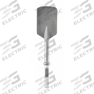 BOSCH Breaker and Demolition Hammer Chisel: 5 3/8 in Head Wd, 21 in Overall Lg - Chisel Bits for Breaker & Demolition Hammers