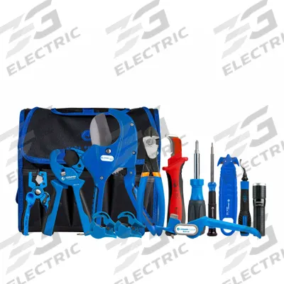 JONARD TOOLS Fiber Duct Kit: Fiber Duct Tool Kit, 14 Pieces, 64 mm Max Duct Dia. - Fiber Optic Cable Cutter Kits