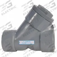 HAYWARD Y Check Valve: Piston, Y-Style Valve Body, 2 1/2 in Pipe Size, Flange x Flange, CPVC, Flange (MPN YC20250FE). Key specifications — Brand: HAYWARD.