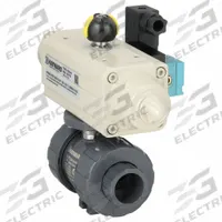 HAYWARD FLOW CONTROL Pneumatically Actuated Two-Way Ball Valve: 3/4 in, PVC, Full Port Ball Port (MPN PSSTBH107STVA9). Key specifications — Brand: HAYWARD FLOW CONTROL; Pilot Solenoid Voltage: Not Included.