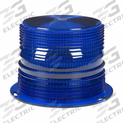 GROTE Replacement Lens: Round, Beacon Light, 4 1/2 in Ht - Vehicle Lighting, Polycarbonate - Round Replacement Lenses