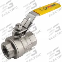APPROVED VENDOR Manual Two-Way Ball Valve: 1 in, 316 Stainless Steel, Straight Valve Body, Two-Piece (MPN 06Q021N06010). Key specifications — Brand: APPROVED VENDOR; Handle: Locking Lever.