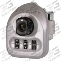 MASTER LOCK Locker Lock: Silver, Left, 1/4 in Mounting Hole Dia., 19/64 in Latch Bolt Projection (MPN 3631-01). Key specifications — Lock Activation: Manual; Locker Hinge: Left; Dial Color: Black; Combination Type: Resettable; Control Key Code: ML01; Includes Mounting Hardware: Yes; Brand: MASTER LOCK.