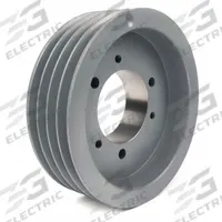 APPROVED VENDOR V-Belt Pulley: B54, 4 Groove, 5.75 in OD, Bushed Bore, SD, Quick Detachable (MPN 544B). Key specifications — Pulley Industry Number: B54; Pitch Diameter: 5.4 in (5L, B); For Belt Section (broad, with similar types): 5L, B, or BX.