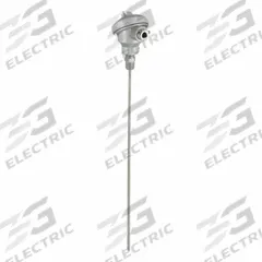 TEMPCO Thermocouple Probe: 32°F to 1,400°F /0°C to 760°C, Type J, 18 in Probe Lg, Rounded Tip (MPN MTA01203). Key specifications — attr1275833: ±2.2 °C or ±0.75 %, Whichever is Greater; attr1275827: TEMPCO.