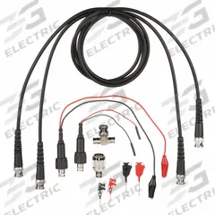 B&K PRECISION Test Lead Kit: CAT II, Alligator Clip/Mini Pincer Clip/Test Clip, BNC Male, Silicone (MPN TLFG). Key specifications — Brand: B&K PRECISION.