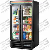 TRUE REFRIGERATION Refrigerated Merchandiser: 58 in x 30 3/8 in x 29 1/4 in, Black, Swing, 3 Shelves (MPN GDM-14RF-HC-LD). Key specifications — attr1277723: TRUE REFRIGERATION; attr1277683: R-290; attr1277688: Swing; attr1277691: No; attr1277694: Black; attr1280729: GDM.