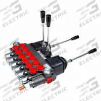 CHIEF Hydraulic Directional Control Valve: Four-Way / Three Positions, Tandem Center, 6 Spools (MPN 220951). Key specifications — attr1017968: CHIEF; attr1017969: Tandem Center; attr1018005: Spring Center To Neutral.