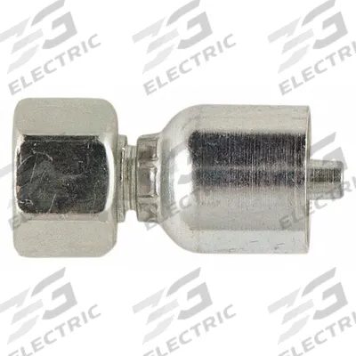 PARKER Hydraulic Crimp Fitting: Steel x Steel, Straight, -16 For Hose Dash Size - Parker Crimp Hydraulic Hose Fittings with Metric Connection