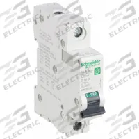 SCHNEIDER IEC Supplementary Protector: 16 A Amps, 60V DC, 14kA at 120/240V AC, Screw Clamp, C60SP, D (MPN M9F23116). Key specifications — Brand: SCHNEIDER; Terminal Connection: Screw Clamp; DC Voltage Rating: 60V DC; Max. AIR Rating: 14kA at 120/240V AC; Series: C60SP; AC Voltage Rating: 240/415V AC; Curve Type: D.
