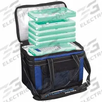 Cryogenic Storage Box: 13 3/4 in Overall Lg, 10 1/4 in Overall Wd, 9 in Overall Ht, 10 L Capacity (MPN 0372635). Key specifications — Material: Nylon; Includes: (4) 22°C Frames; Product Type: Transport Bag; Brand: COLE-PARMER.