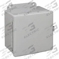 HOFFMAN Enclosure: Steel, 6 in x 6 in x 4 in, NEMA 12/13, Solid Cover, Hinged (MPN A606CHQR). Key specifications — Brand: HOFFMAN; Closure Method: Quick Release Latch; Knockouts: Not Included.