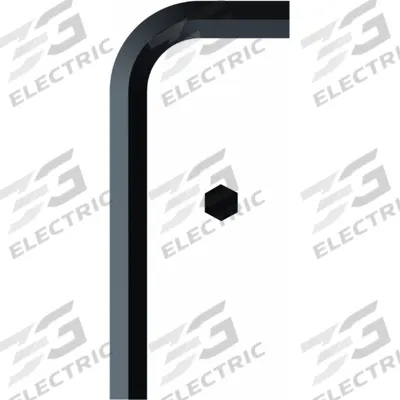 EKLIND Hex Key: 0 Ball Ends, 1-1/8 in Tip Size, SAE, Long, Alloy Steel, Black Finish - L-Shaped Hex Keys