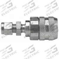 PARKER Hydraulic Quick Connect Hose Coupling: 1/4 in Coupling Size, 316 Stainless Steel (MPN FS-251-4BZ). Key specifications — Body Material: 316 Stainless Steel; Thread Size: 9/16"-18; Seal Material: Fluorocarbon; Brand: PARKER.