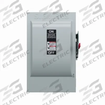 Siemens Safety Switch: Fusible, 200 A, Single Phase, 240V AC, Galvanized Steel - Fusible Safety Switches