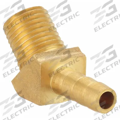 Grainger Barbed Hose Fitting: For 1/4 in Hose I.D - Brass Multipurpose (Air, Water, Chemical) Rigid Barbed Hose Fittings