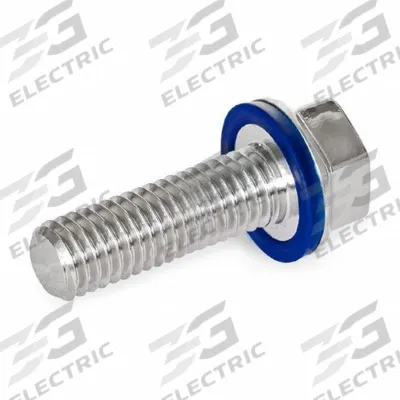 JW WINCO Hygienic Hex Head Screws: Stainless Steel, Partially Threaded, M6, 18 mm Min Thread Lg - Low-Profile Hygienic Hex Head Screws with Sealing Washer