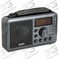 ETON Mini Shortwave Radio: AM/FM/SW, Mineral Gray, LCD, Digital, Carrying Strap, NELITEFIELD. Key specifications — attr929404: Digital; attr929398: ETON; attr929400: Mineral Gray; attr929416: AC Adapter Cable; attr929395: NELITEFIELD; attr929407: Carrying Strap; attr929399: SW; attr929402: LCD.