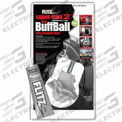 FLITZ PREMIUM POLISHING PRODUCTS Buffing Ball: Bonnet, Unthreaded Center Hole, Ball - Vehicle Compound Pads