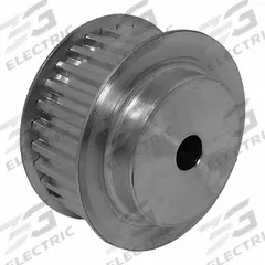 DAYTON Timing Pulley: Trapezoidal, Plain, For T5 Timing Belt Section, For 16 mm Belt Wd, 30 Teeth (MPN 27T5/30-2). Key specifications — Brand: DAYTON; Tooth Profile: Trapezoidal; Finish: Plain.
