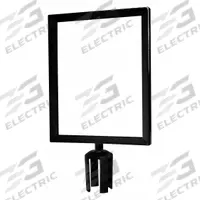 TENSABARRIER Sign Frame: Black, 11 in Overall Wd (MPN FRAME-HDSC-33-1114HD-V). Key specifications — attr193638: TENSABARRIER; attr982147: Black; attr982154: Mounting Adapter; attr982153: Tensabarrier Posts; attr982157: Steel.