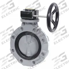 HAYWARD Butterfly Valve: 2 in Pipe Size, Concentric, 150 psi Max. Pressure (CWP), Wafer, EPDM, EPDM (MPN BYV44020A0EG000). Key specifications — Brand: HAYWARD; Handle Type: Gear Operated Handwheel; Disc Material: Glass-Filled Polypropylene.