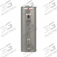 RHEEM Electric Water Heater: 240V, 55 gal, 6 kW, Single Phase, 57 in Ht, 25 gph @ 90°F Rise (MPN PROPE55 T2 RH CG / 701715). Key specifications — Phase: Single; Brand: RHEEM; Maximum Recovery Flow Rate: 25 gph @ 90°F Rise.