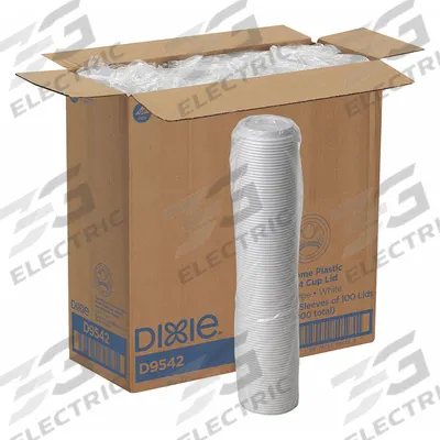 DIXIE Disposable Hot Cup Lid: For 10 oz_12 oz_16 oz_20 oz Cup Capacity, Dome - Sip Through Lids