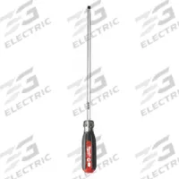 MILWAUKEE Tether-Ready Slotted Screwdriver: 1/4 in Tip Size, Extra Long Lg, 13 in Overall Lg (MPN 48-22-2834). Key specifications — attr1205183: 1/4 in; attr1205186: Cushion; attr1205189: MILWAUKEE.