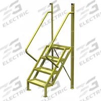 TRI-ARC Configurable Platform Ladder: 7.7 ft Overall Ht, 30 in Overall Wd, 20 in Overall Dp, Steel (MPN UCL5004242). Key specifications — Material: Steel; Color: Yellow; Brand: TRI-ARC.